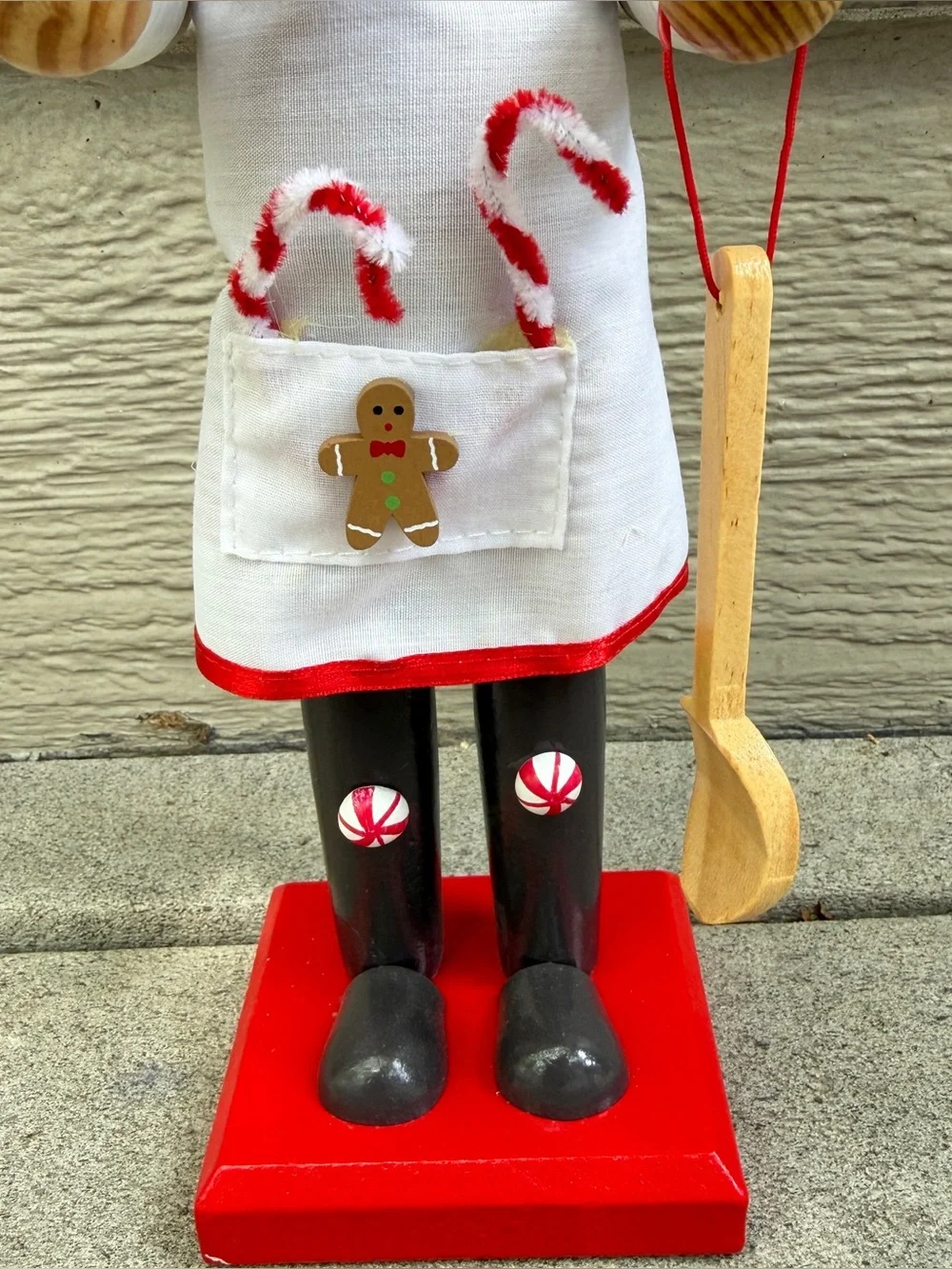 Christmas Nutcracker Chef Baker Gingerbread Man On A Tray 15” Wooden Hobby Lobby